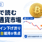【6月11日】1分で読む仮想通貨市場。ビットコイン下げ渋り、6万ドル台維持が焦点