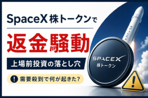 SpaceX株トークンで返金騒動。需要殺到で見えた「上場前投資」の落とし穴　