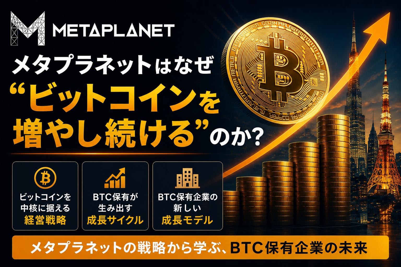 メタプラネットはなぜ“ビットコインを増やし続ける”のか？BTC保有企業の成長モデル