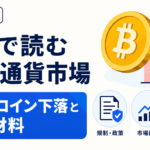 【6月8日】1分で読む仮想通貨市場。ビットコイン下落と注目材料