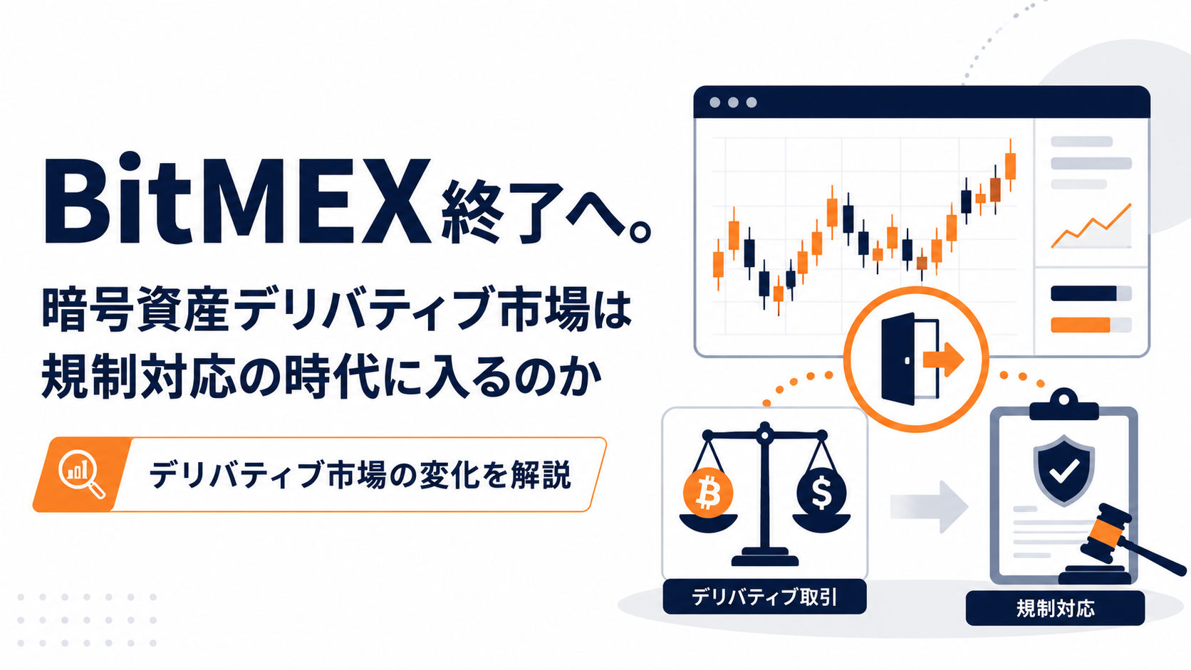BitMEX終了へ。暗号資産デリバティブ市場は規制対応の時代に入るのか