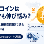 ビットコインは円安でも伸び悩み？AI株不安と米規制期待で読む仮想通貨市場