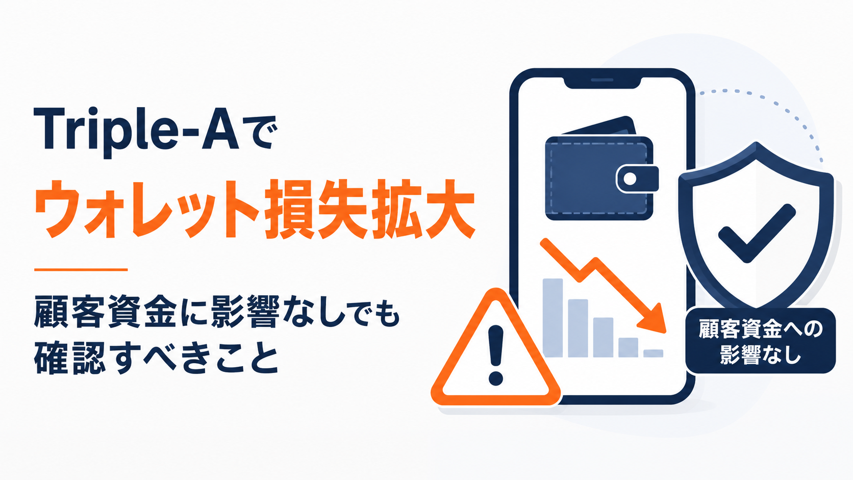 暗号資産決済企業Triple-Aでウォレット損失拡大。顧客資金に影響なしでも確認すべきこと