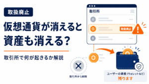 取引所から仮想通貨が消えると資産も消える？取扱廃止後に何が起きるかを解説