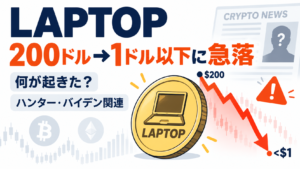 200ドル→1ドル以下に急落、ハンター・バイデンの「LAPTOP」に何が起きた？