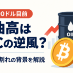 原油100ドル目前、ビットコインは8万ドル割れ。なぜ原油高がBTCの逆風になる？