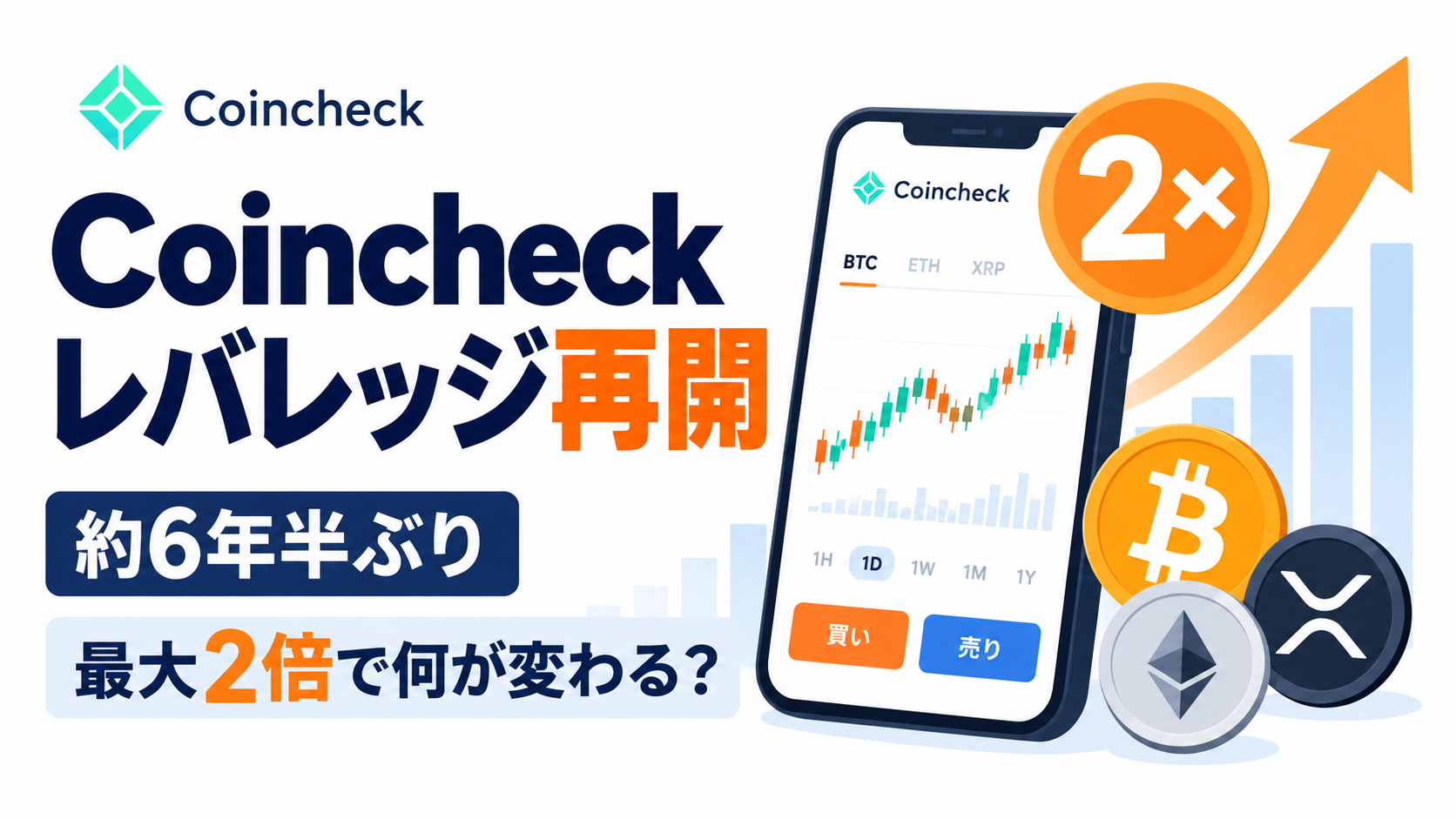 Coincheckが約6年半ぶりにレバレッジ取引を再開、最大2倍で何が変わる？